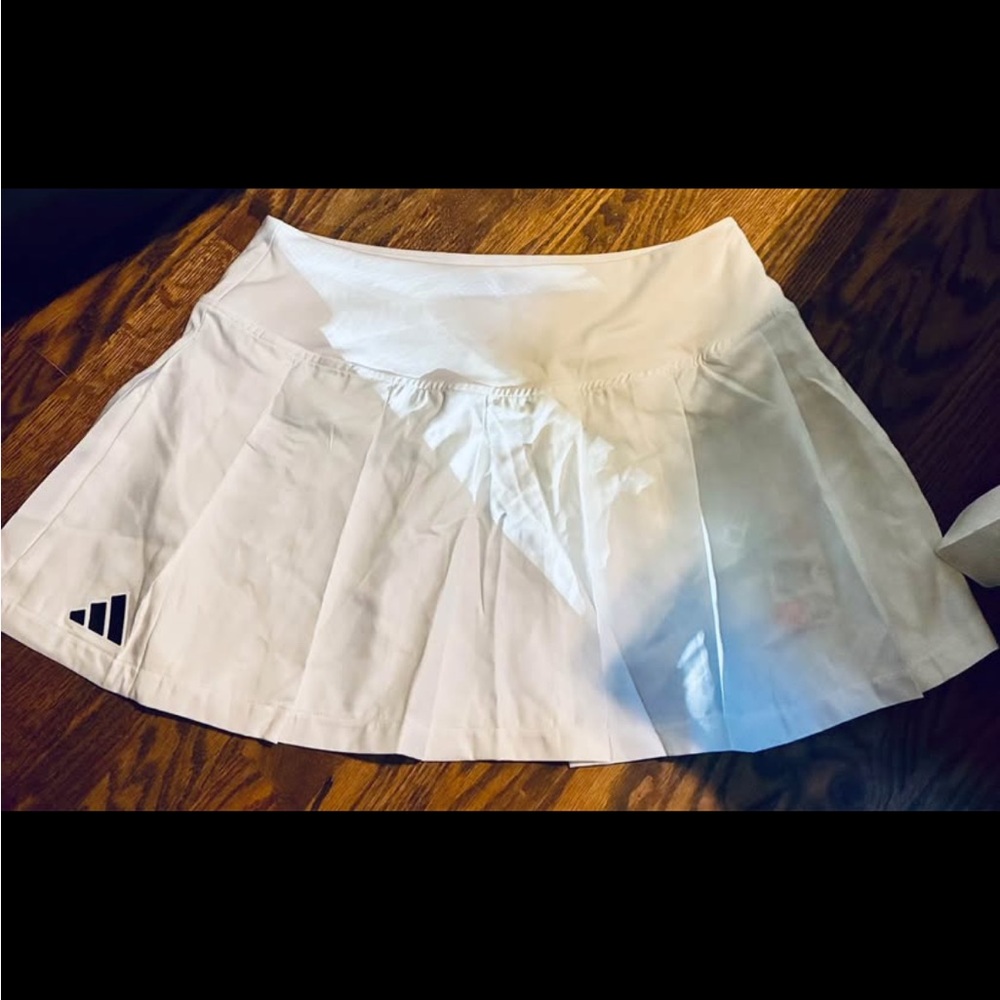Adidas White Skirt with Logo